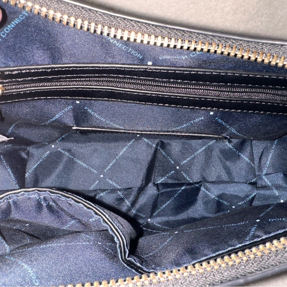 Adjustable Black Shoulder Bag with Gold Hardware - Picture 10 of 10